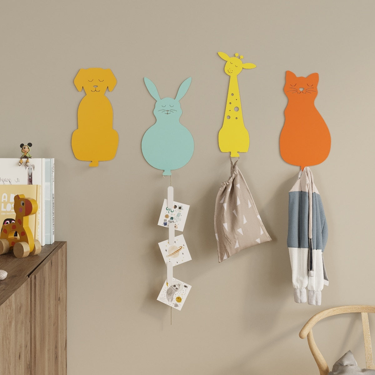 Animal Kingdom Wall Hooks - Organize Playfully