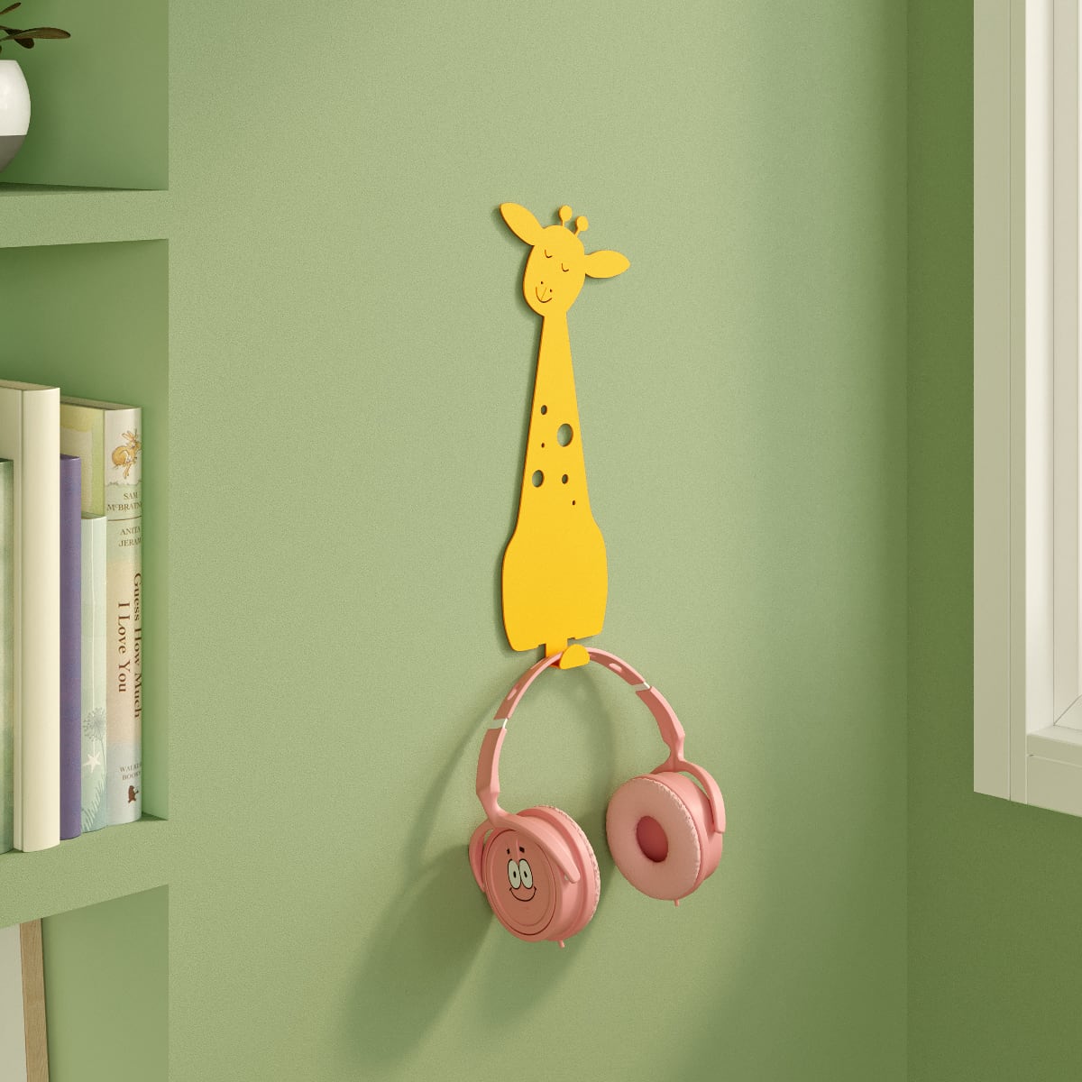 Stretch the Cheerful Giraffe Kids Wall Hook