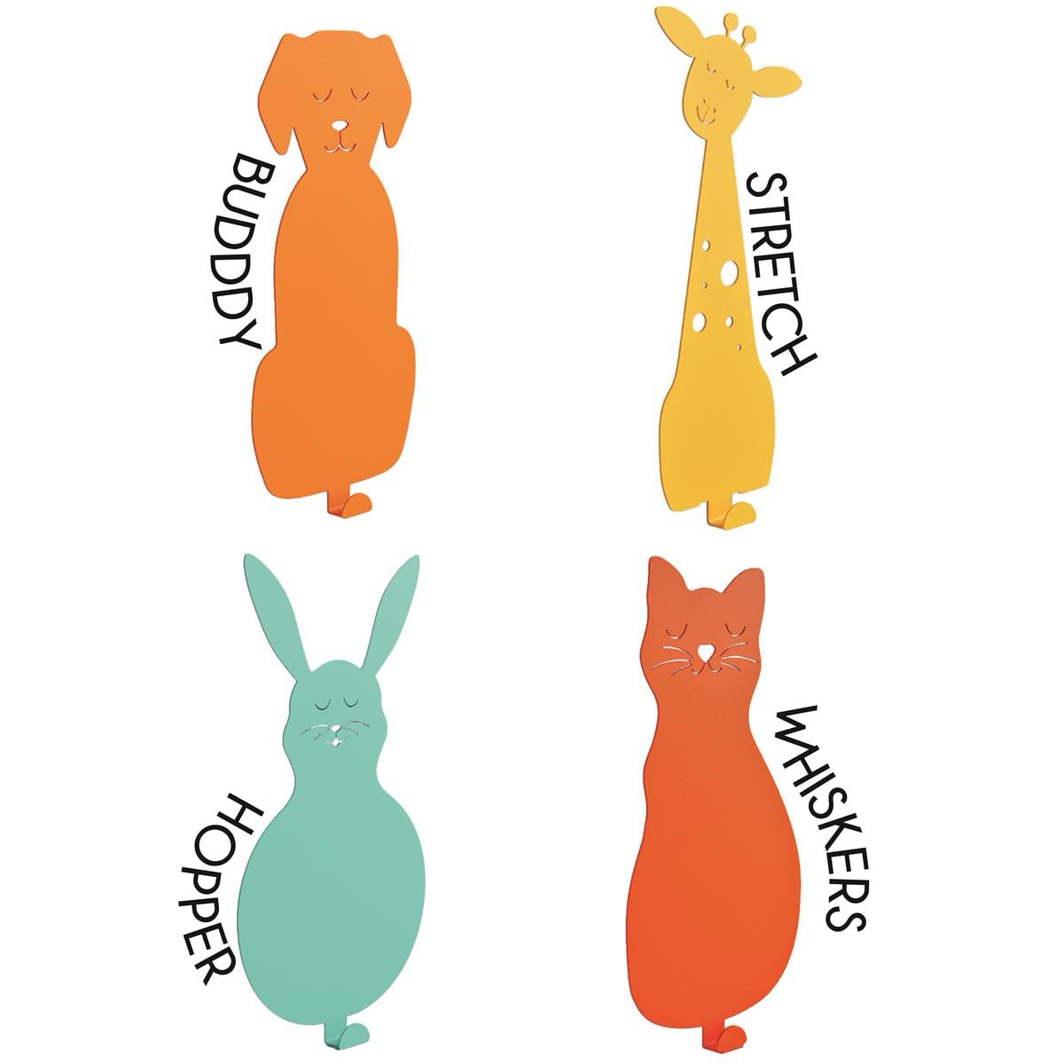 Animal Kingdom Bundle Wall Hook - 4 Color Set